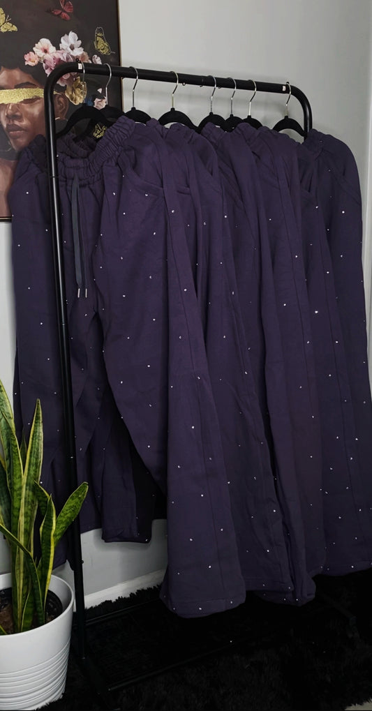 Dazzle Joggers Wide-Leg Joggers