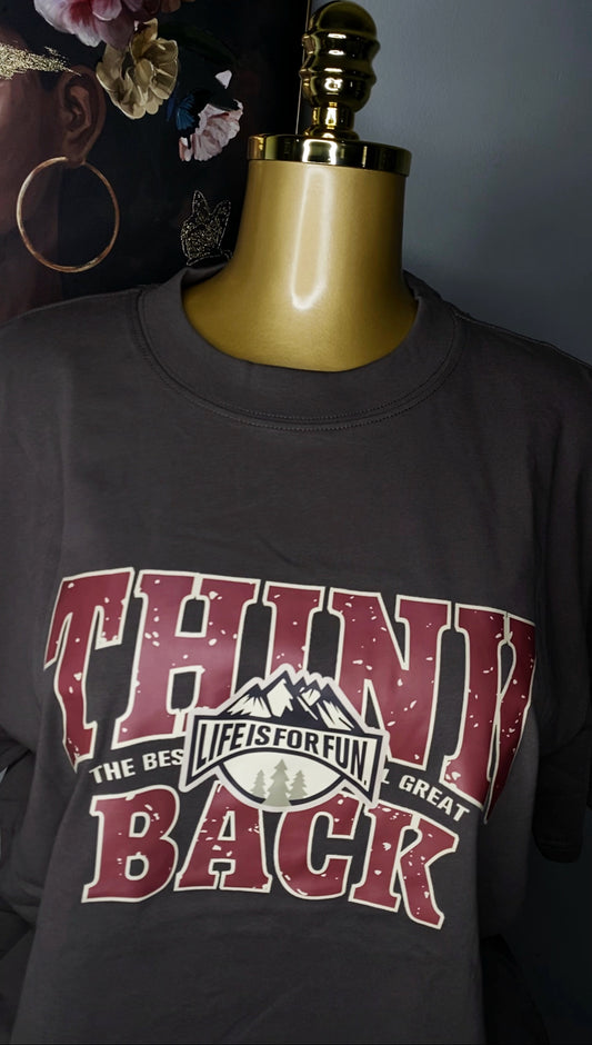 Think Back Vintage Tee / Oversized Tee